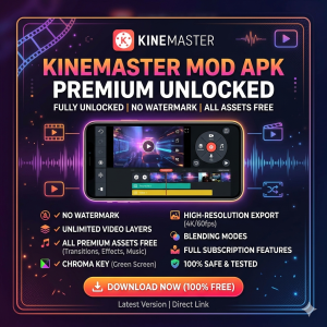 KineMaster Premium No Watermark & All Assets Unlocked